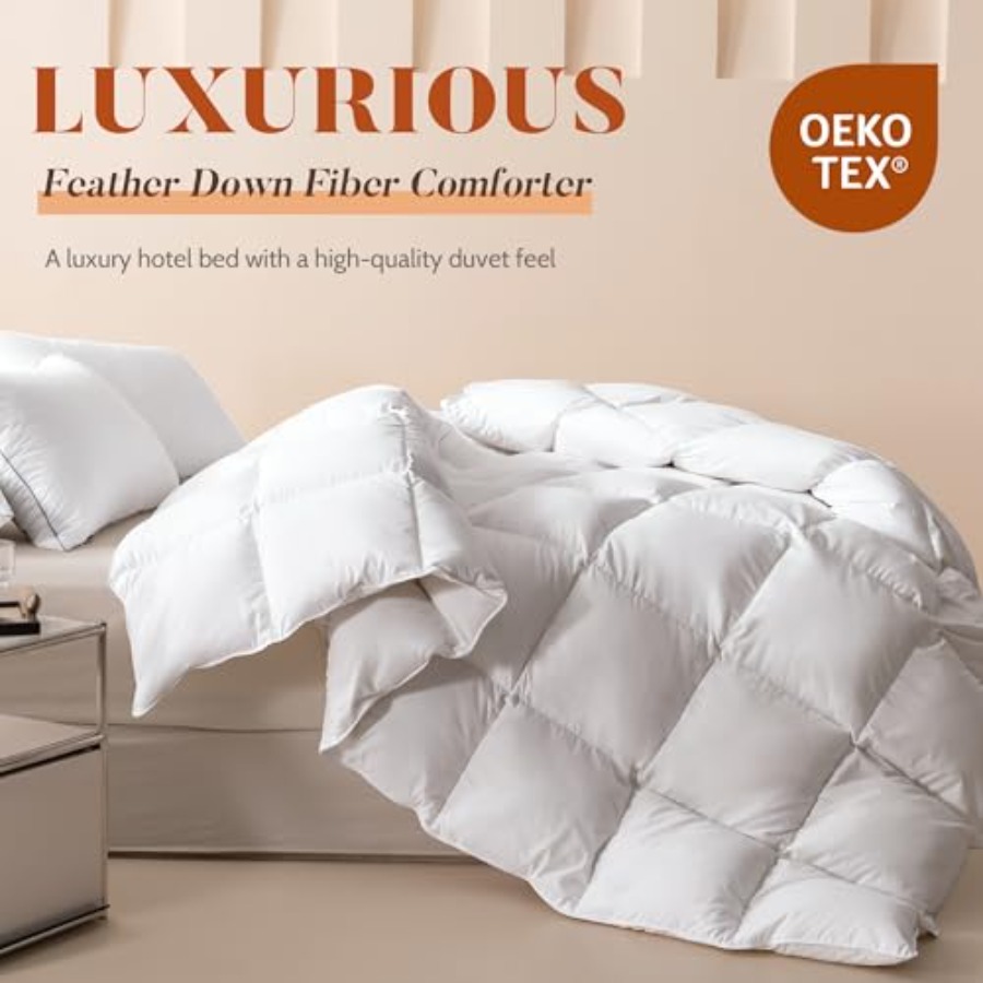 King Size Feather Down Fiber C - Duvet Insert White recension och pris