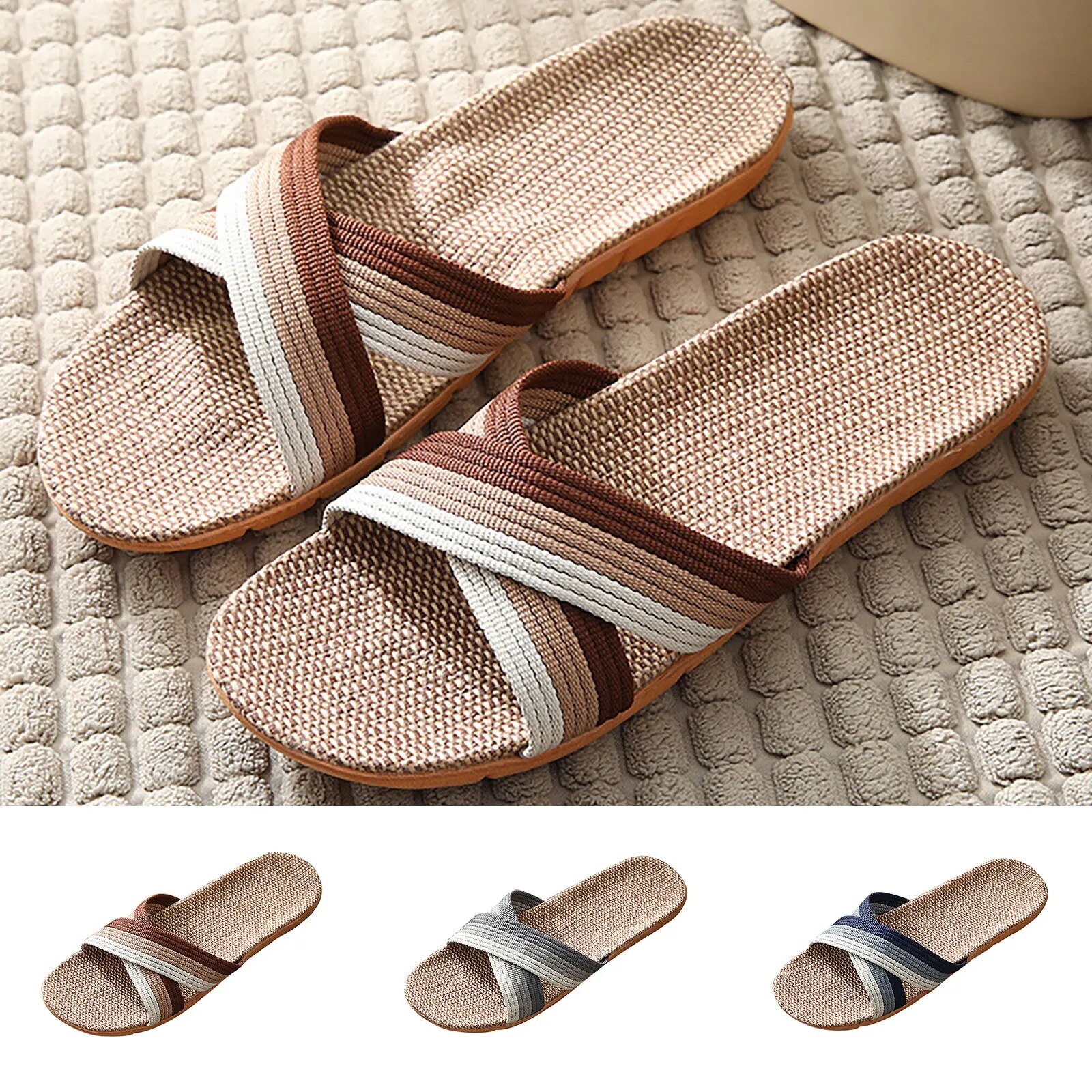 2026 New Linen Slippers for Me - Home Textile recension och pris
