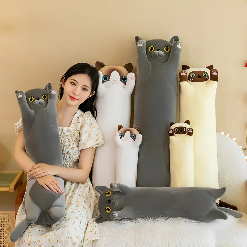 50~110cm Squishy Cat Long Doll - Bolster Pillow Long recension och pris