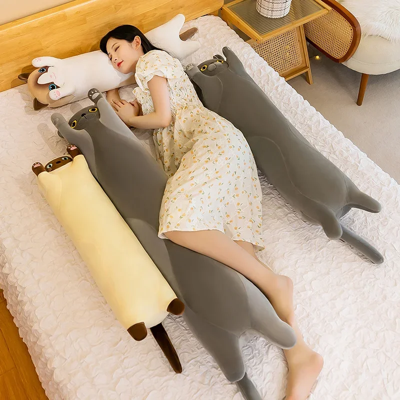 50~110cm Squishy Cat Long Doll - Bolster Pillow Long recension och pris