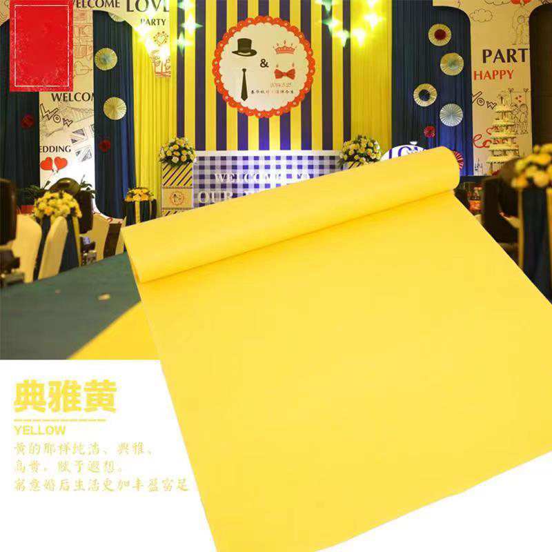 Yellow Disposable Carpet for W - Home Textiles Exhibition recension och pris