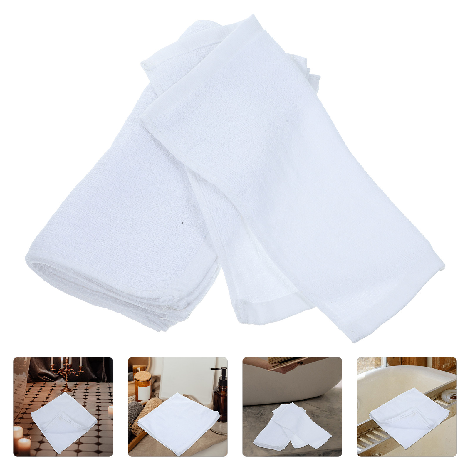5Pcs Cotton Washcloths Absorbe - Home Textiles Pakistan recension och pris