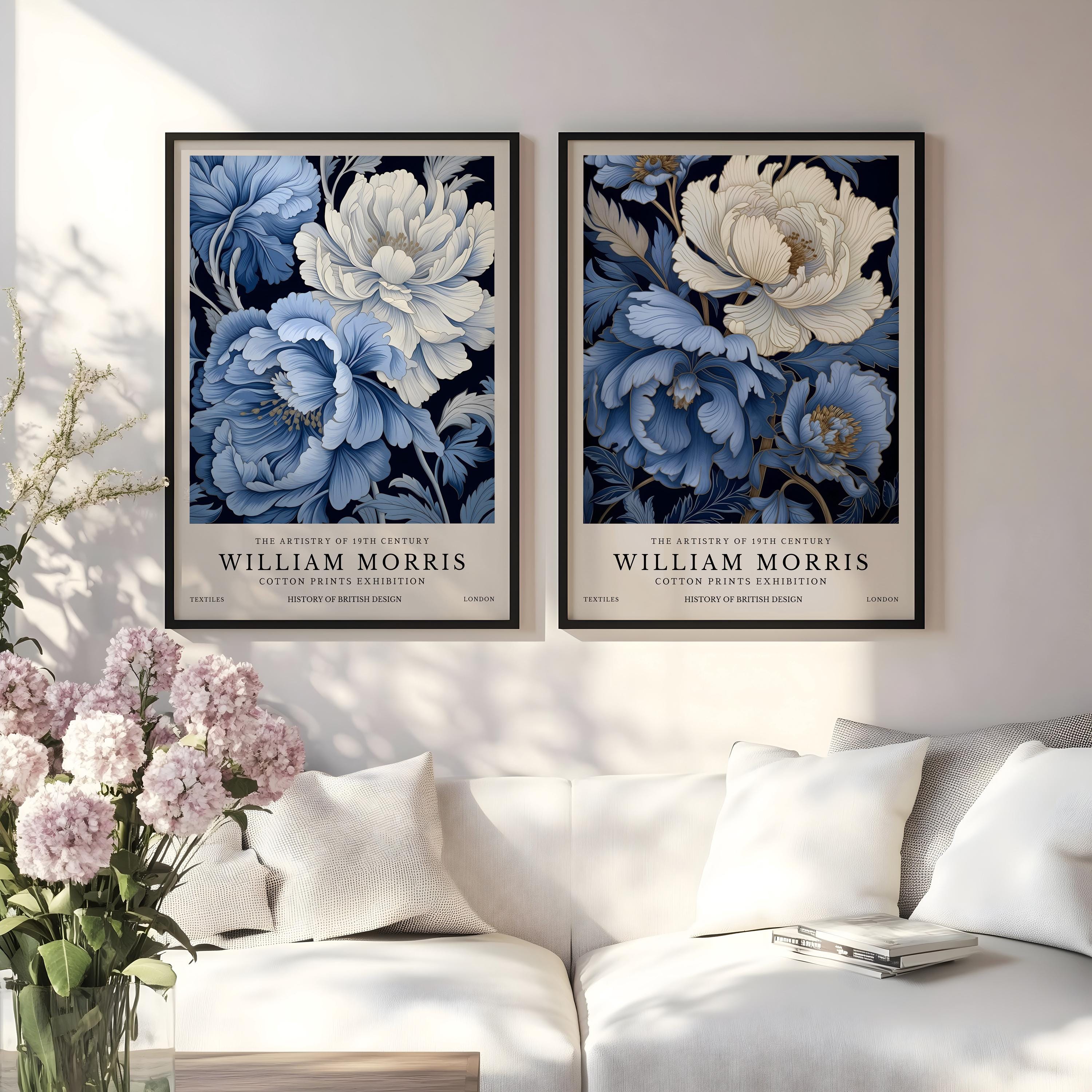 William Morris Blue Floral Pri - Home Textiles Exhibition recension och pris