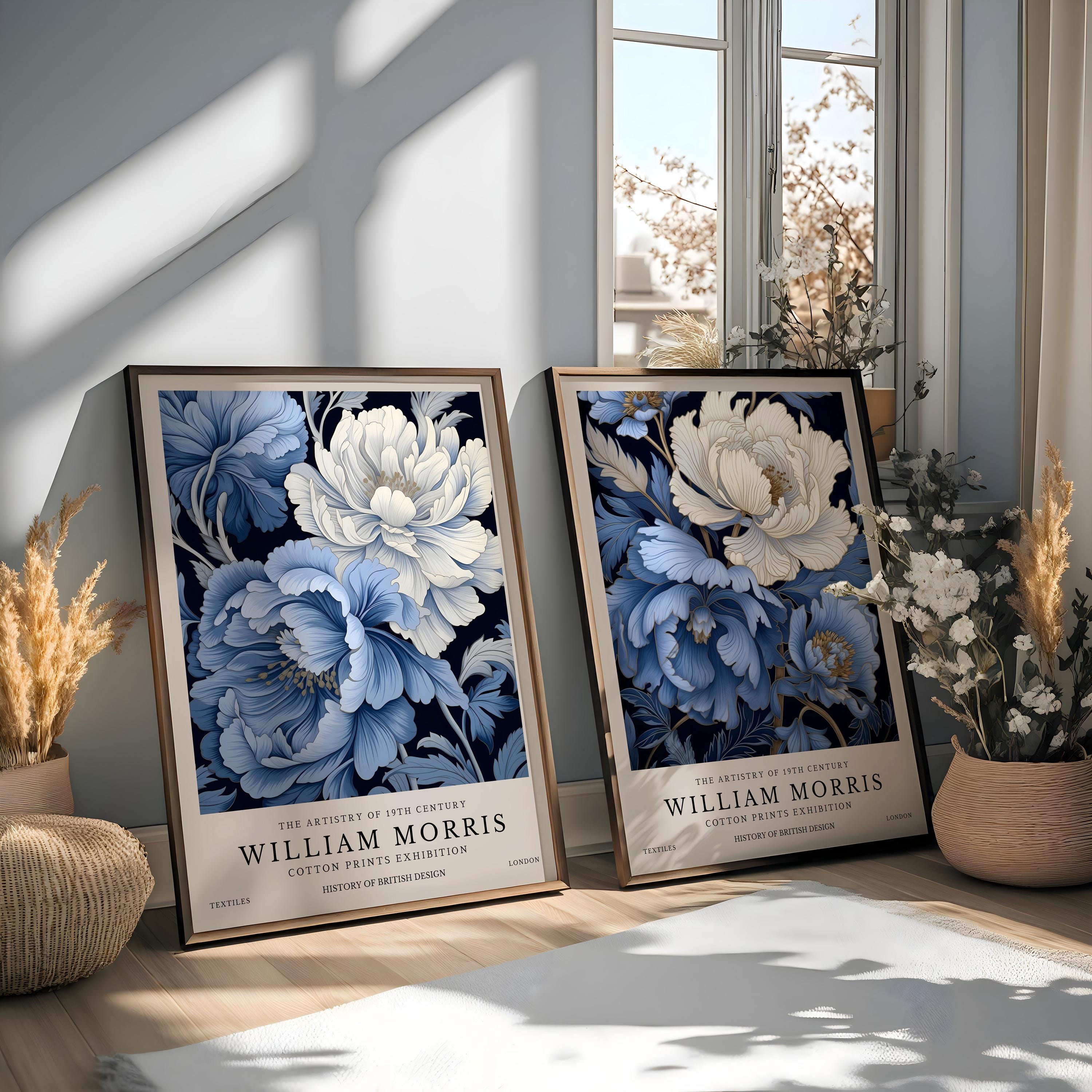 William Morris Blue Floral Pri - Home Textiles Exhibition recension och pris