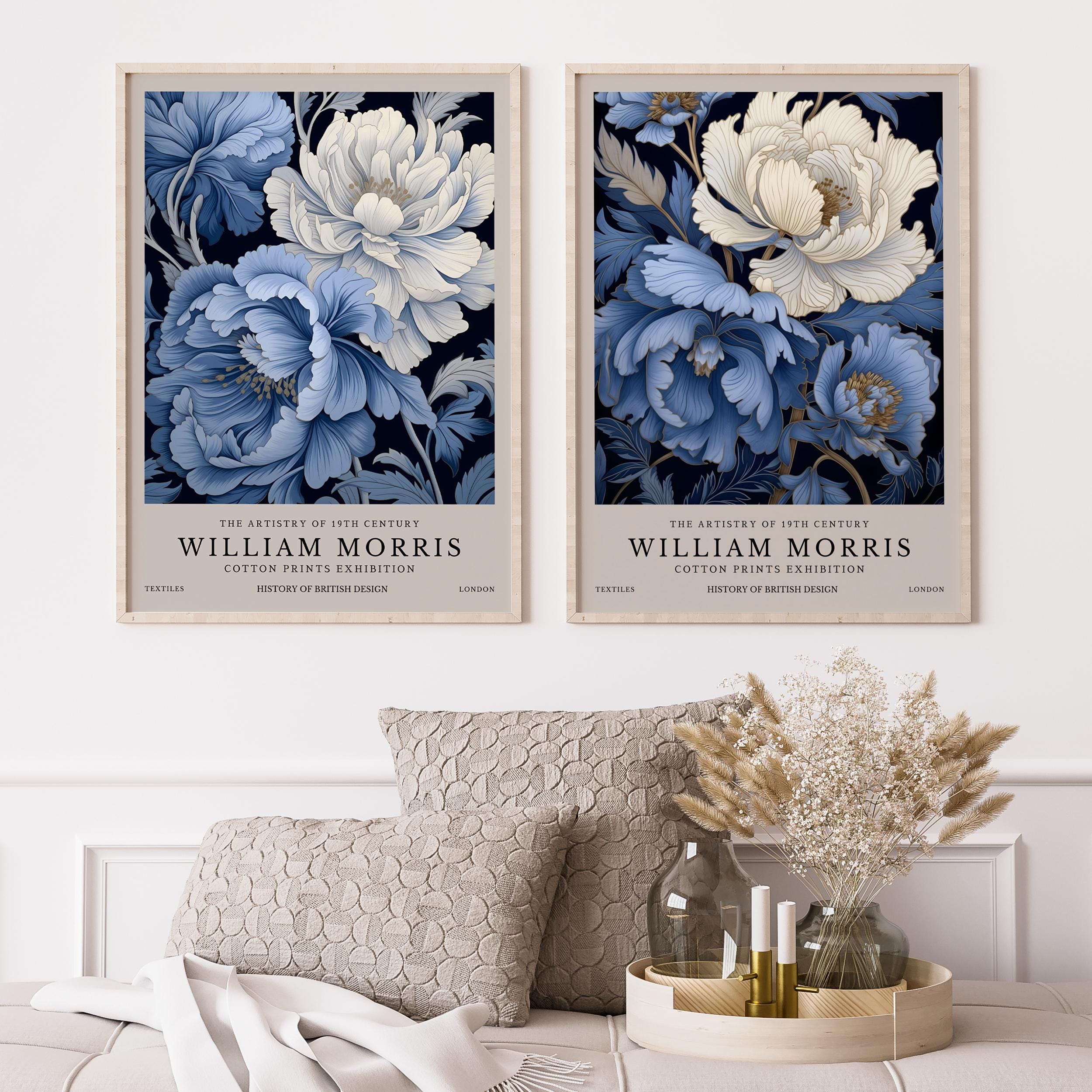 William Morris Blue Floral Pri - Home Textiles Exhibition recension och pris