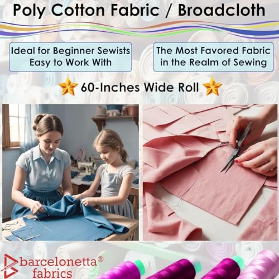 Poly Cotton Fabric for Sewing  - Home Textile recension och pris