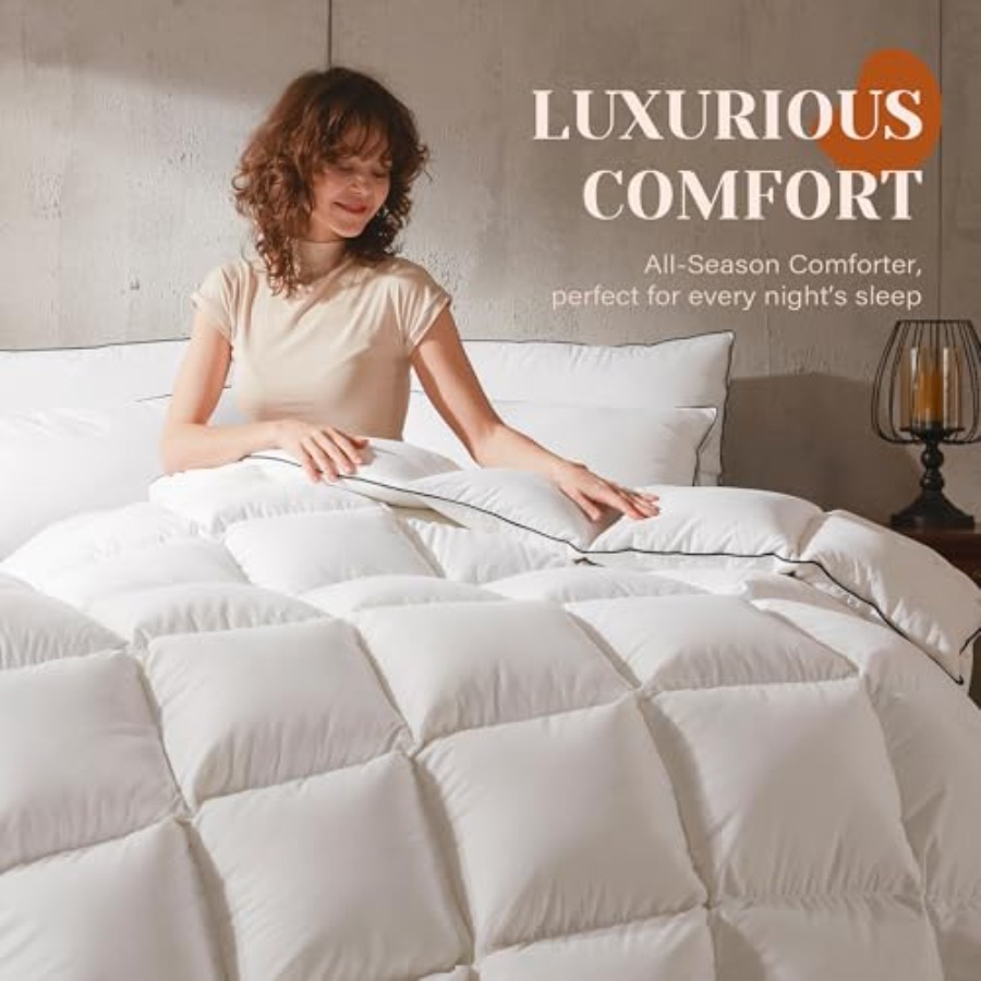 Goose Feather Down Fiber Cotto - Duvet Insert White recension och pris