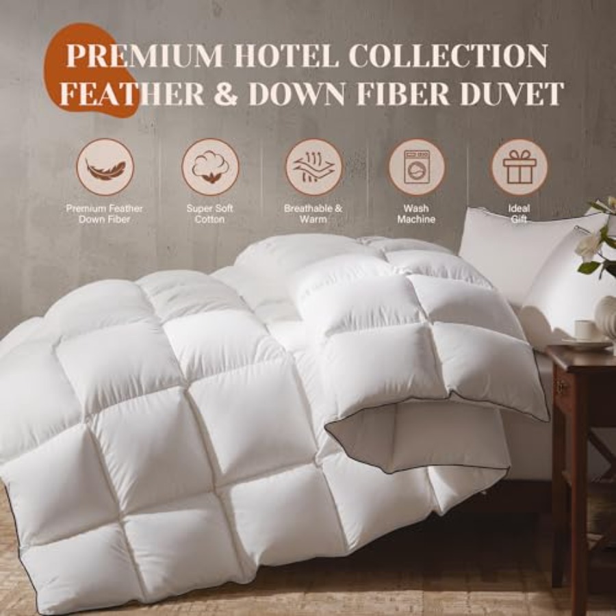 Goose Feather Down Fiber Cotto - Duvet Insert White recension och pris