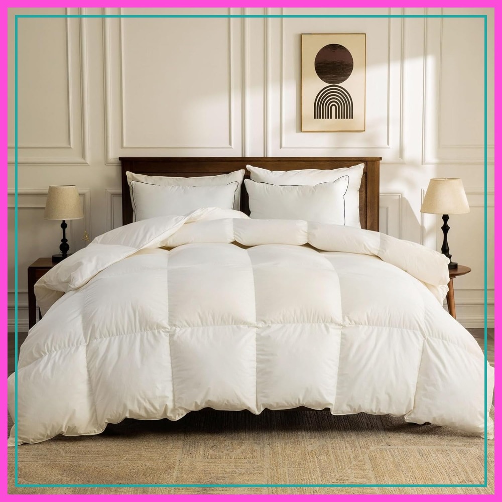 Organic Feather Down Comforter - Duvet Insert White recension och pris