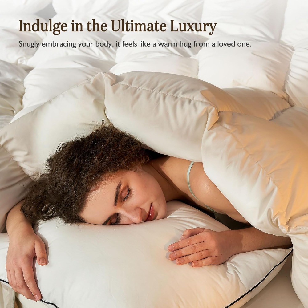 Organic Feather Down Comforter - Duvet Insert White recension och pris