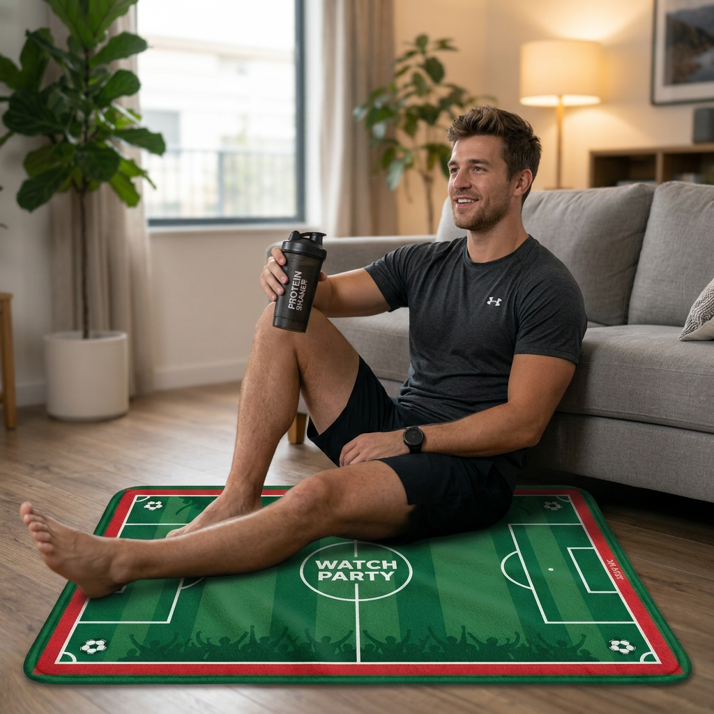 Football Field Pattern floor m - Home Textile recension och pris