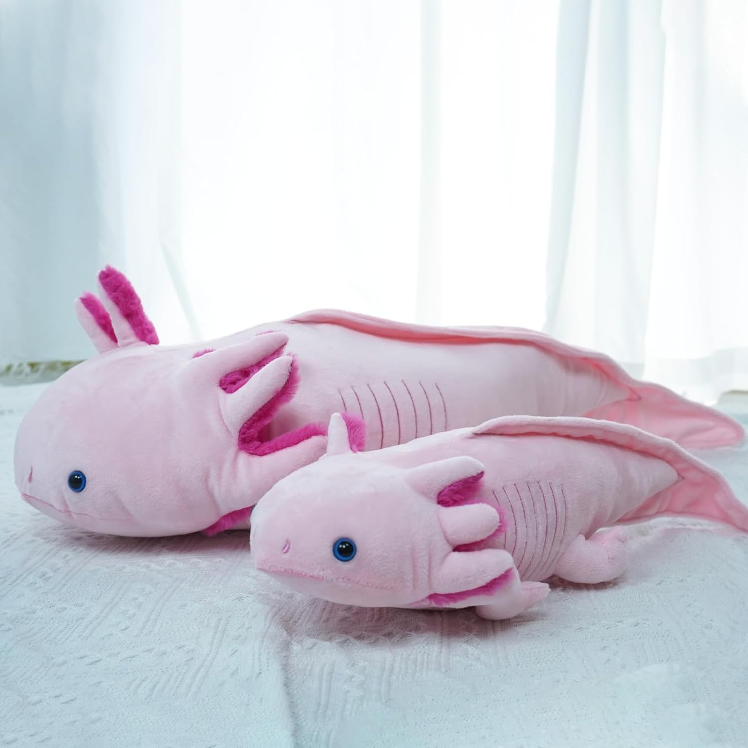 Kawaii Colorful Newt Plush Toy - Bolster Pillow Long recension och pris