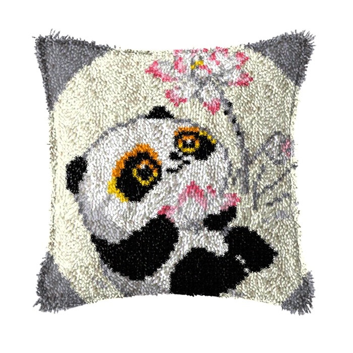 DIY Cute Animal Latch Hook Kit - Home.Textiles Cushion recension och pris
