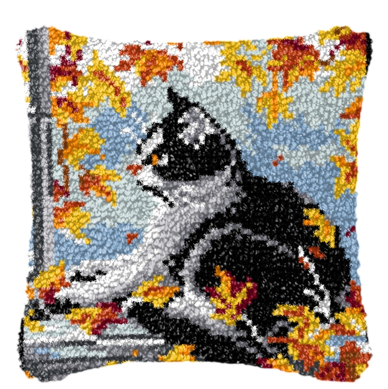 DIY Cute Animal Latch Hook Kit - Home.Textiles Cushion recension och pris
