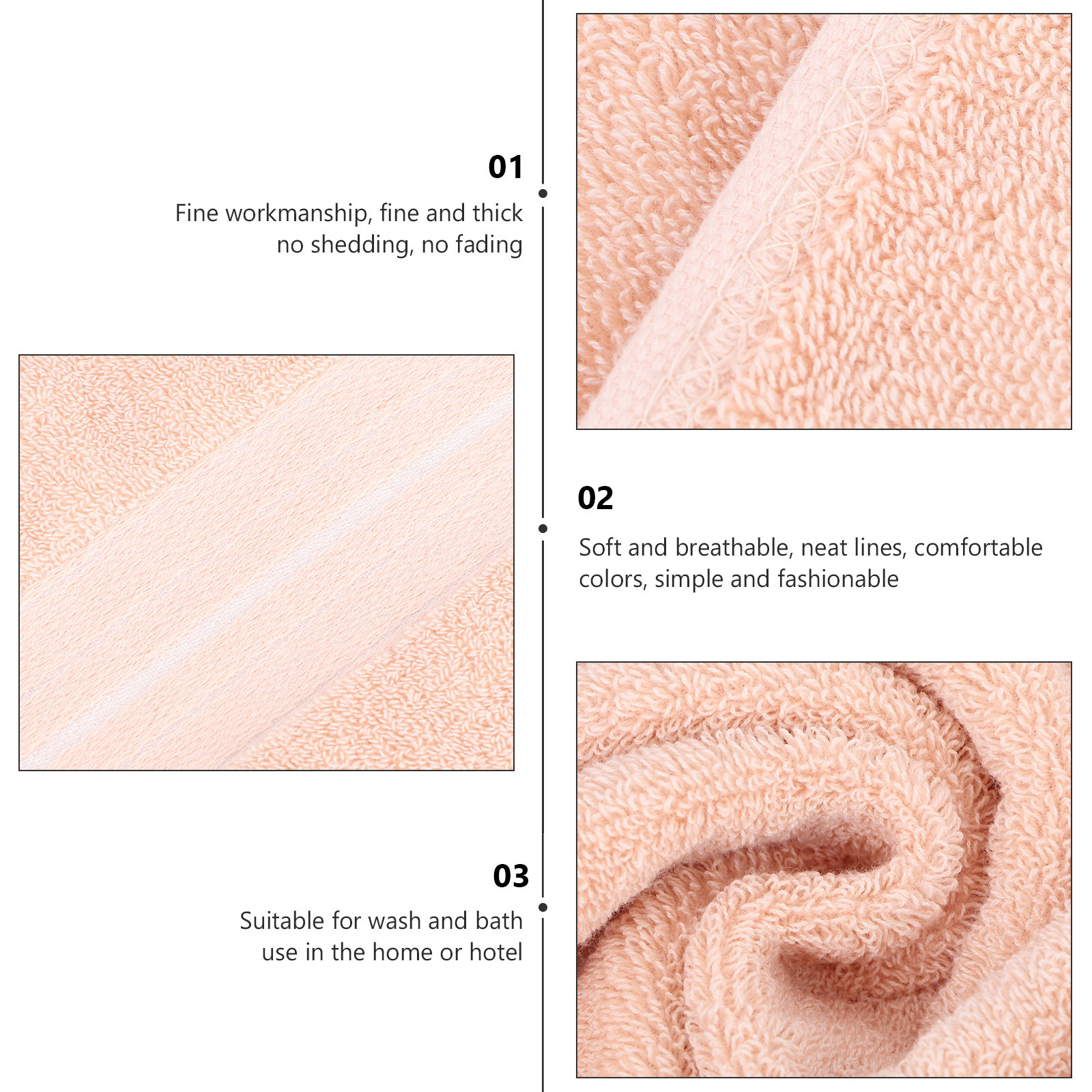 1Pcs Cotton Face Towel Premium - Home Textiles Pakistan recension och pris