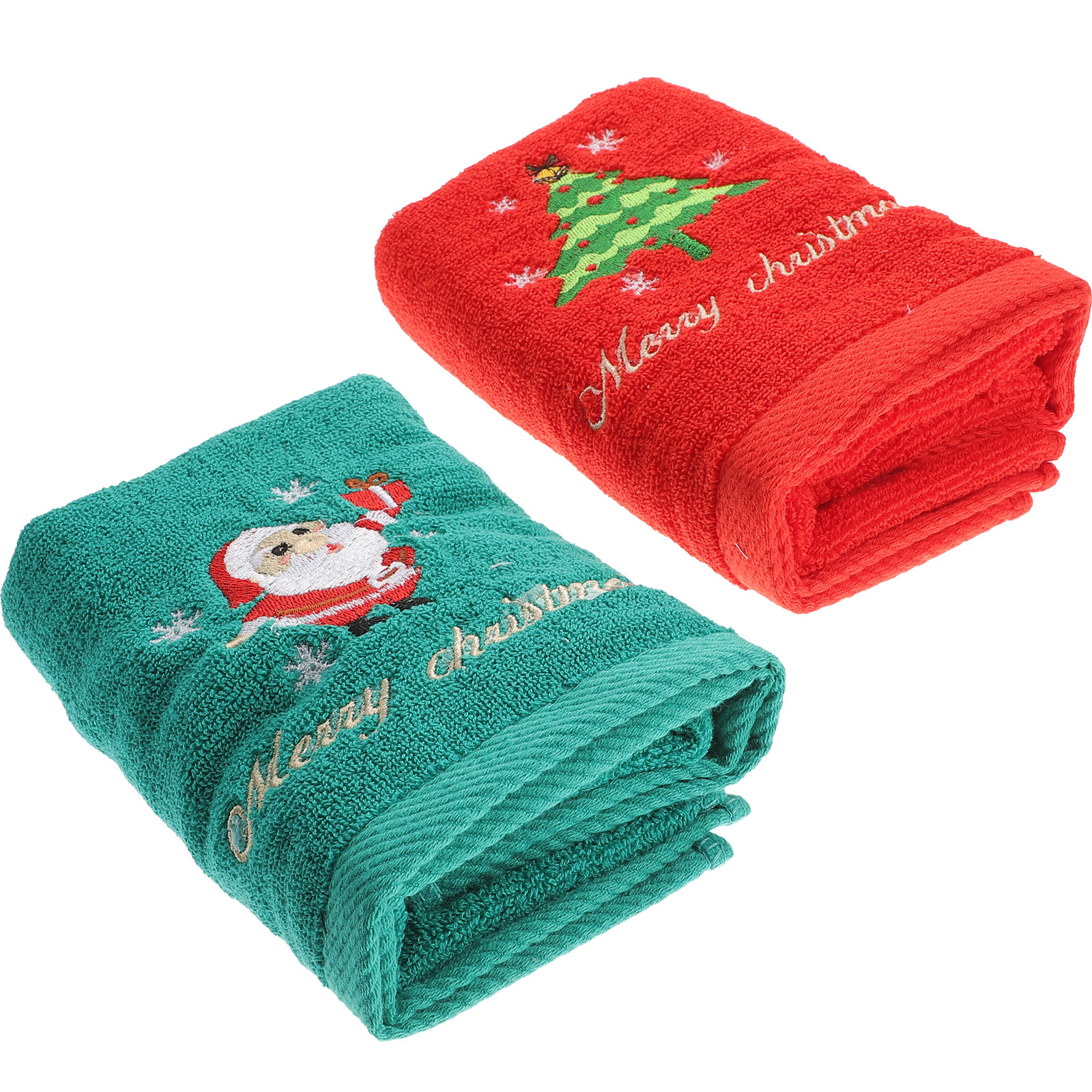 2Pcs Christmas Cotton Towels E - Home Textiles Pakistan recension och pris