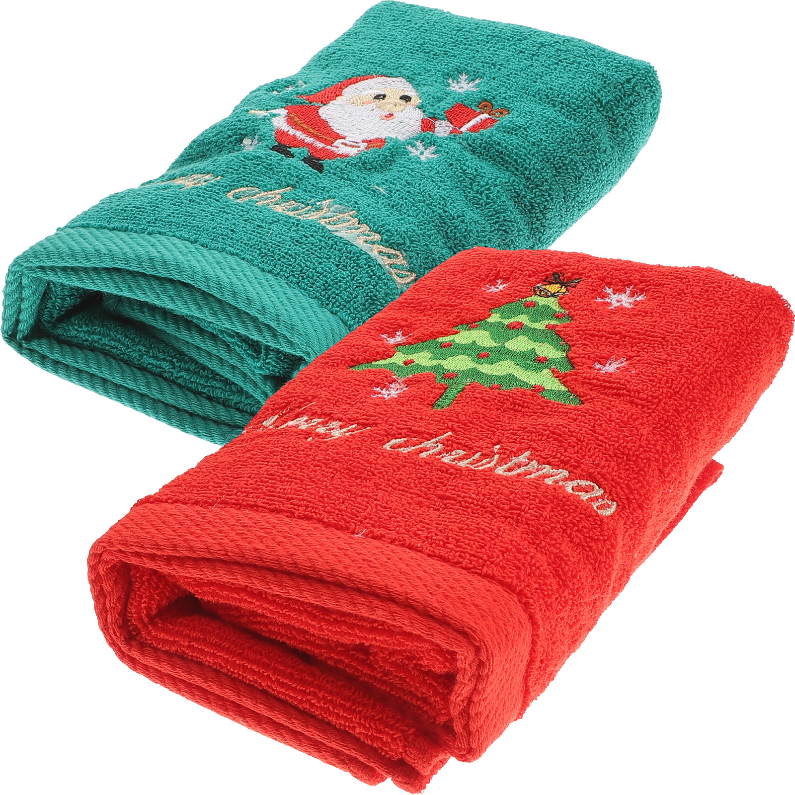 2Pcs Christmas Cotton Towels E - Home Textiles Pakistan recension och pris