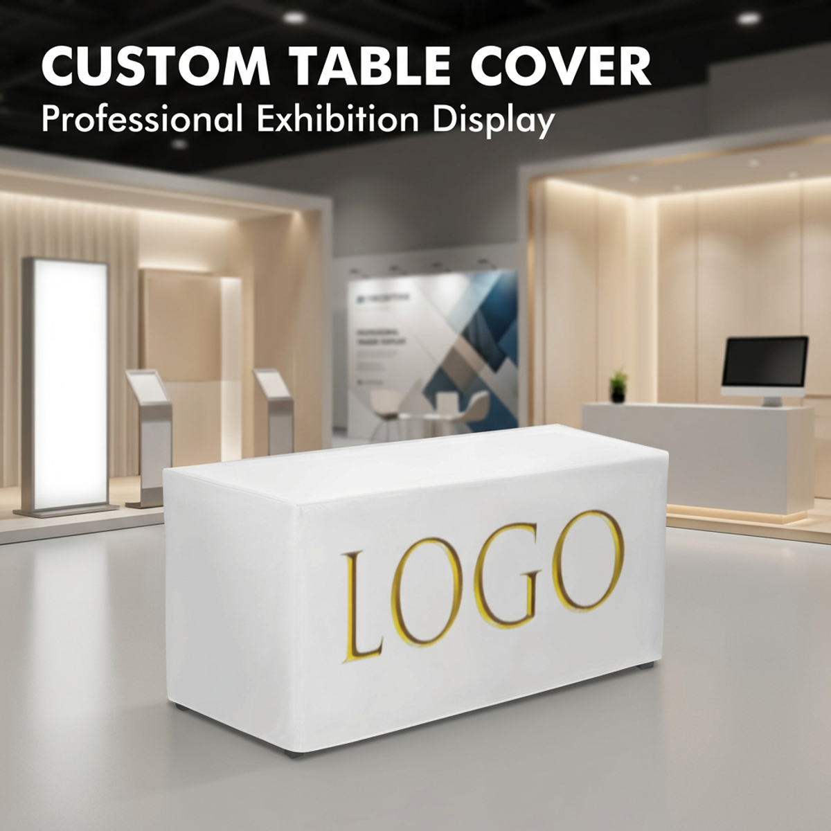 Custom White Tablecloth with G - Home Textiles Exhibition recension och pris