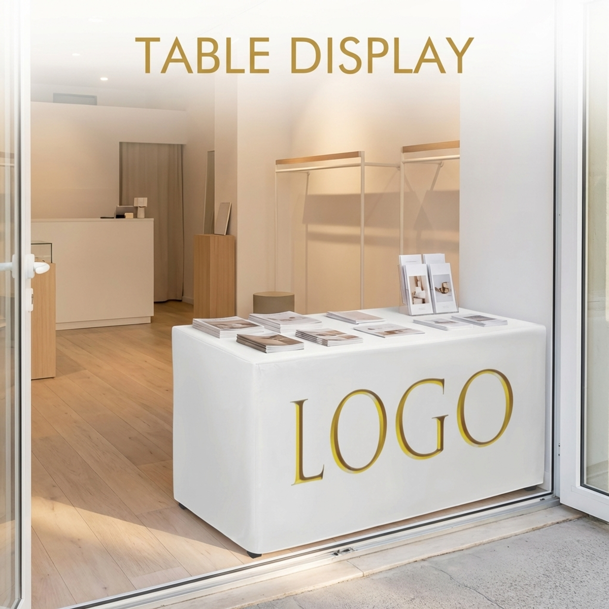Custom White Tablecloth with G - Home Textiles Exhibition recension och pris