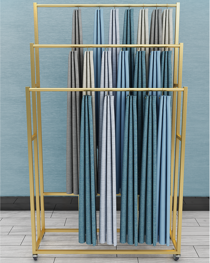 Mobile curtain display frame s - Home Textiles Exhibition recension och pris
