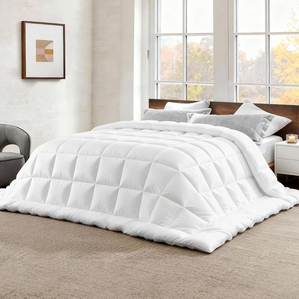 Quilted Oversized Queen Duvet  - Duvet Insert White recension och pris