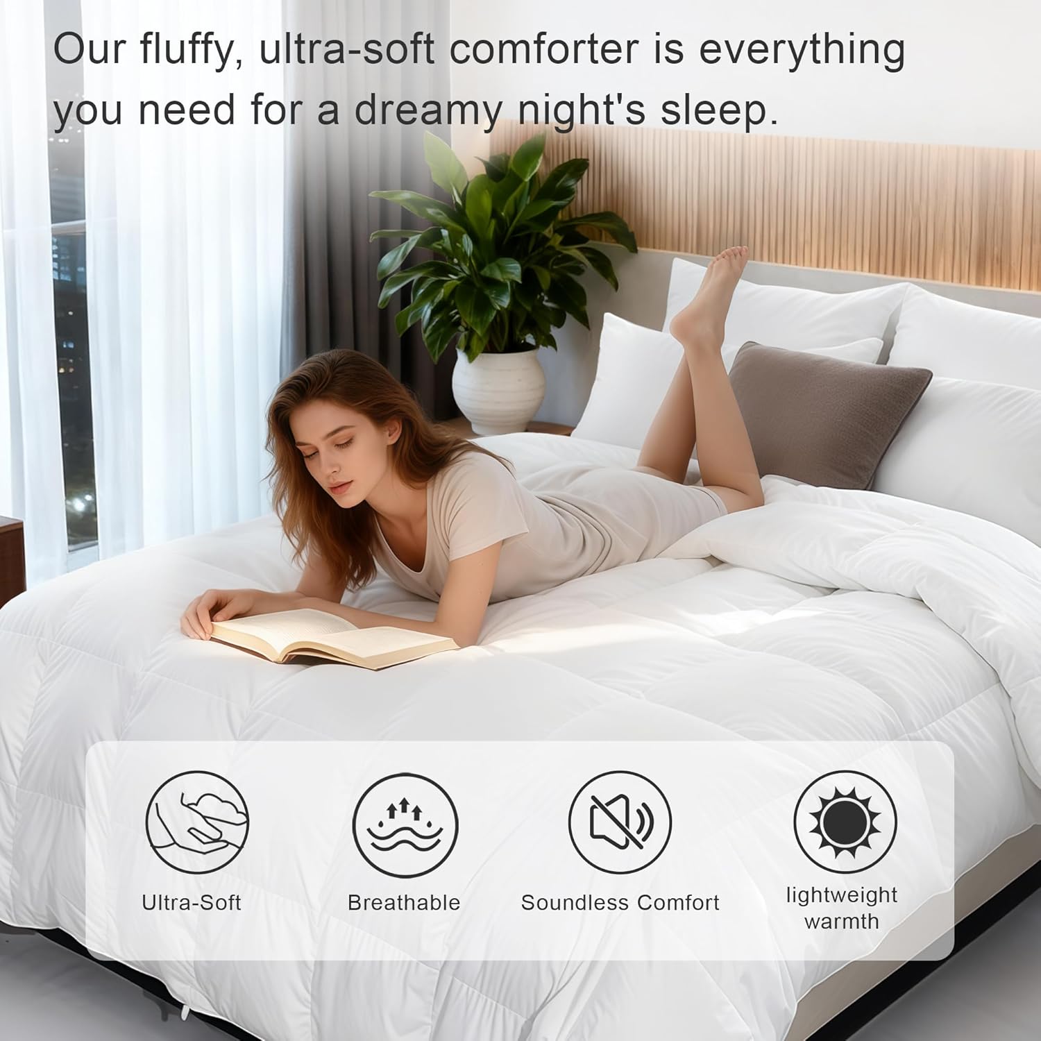 All-Season Goose Feather Down  - Duvet Insert White recension och pris